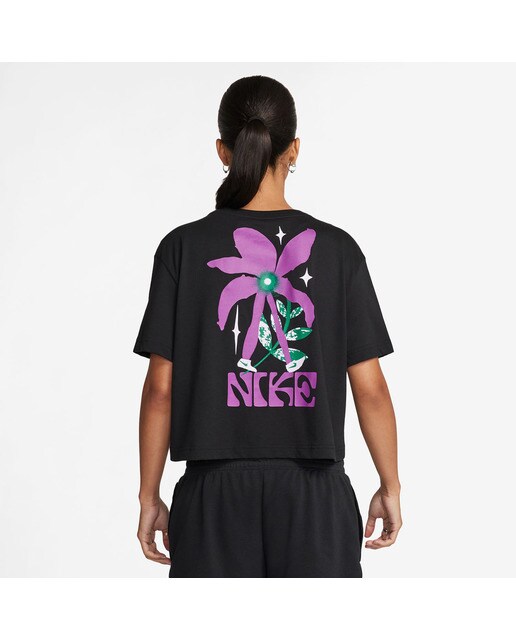 T-shirt de mulher Sportswear Nike Preto-2