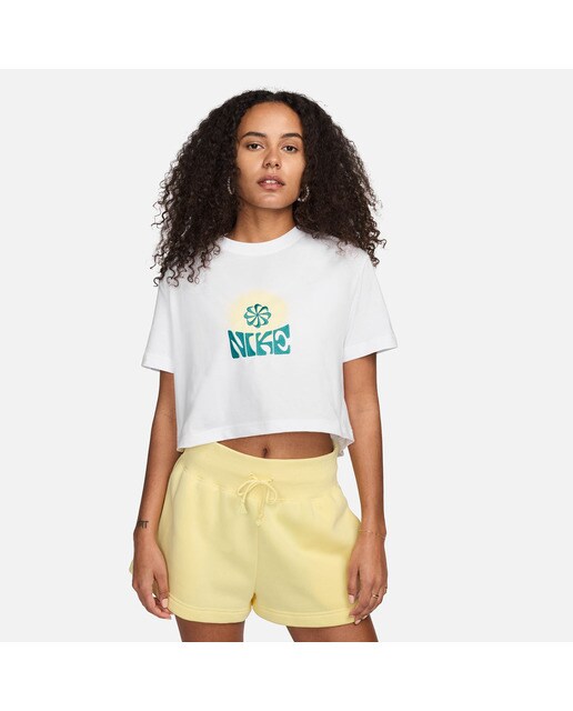 T-shirt de mulher Sportswear Nike Branco-1