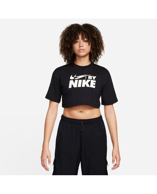 T-shirt de Mulher Sportswear Crop Tee GLS Preto-1