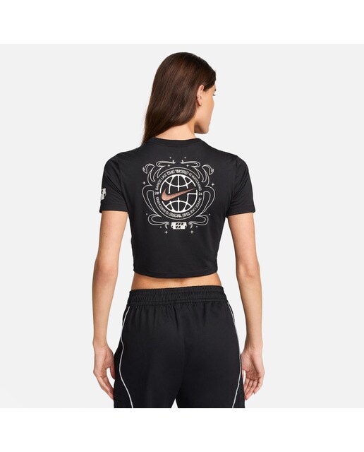 T-shirt de mulher Sportswear Nike Preto-2