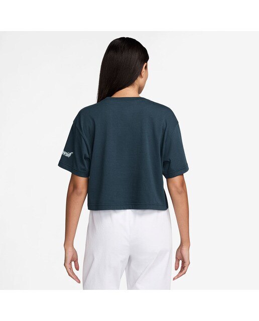 T-shirt de mulher Sportswear Nike Azul-escuro-2