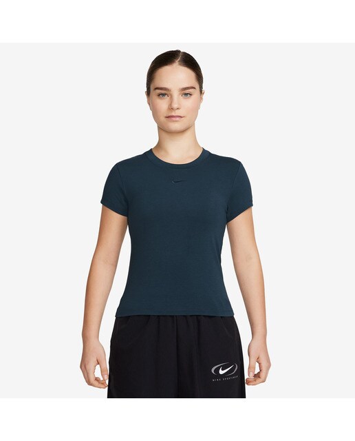T-shirt de Mulher Sportswear Chill Knit Azul-escuro-1