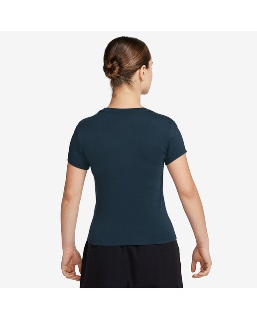 T-shirt de Mulher Sportswear Chill Knit Azul-escuro-2