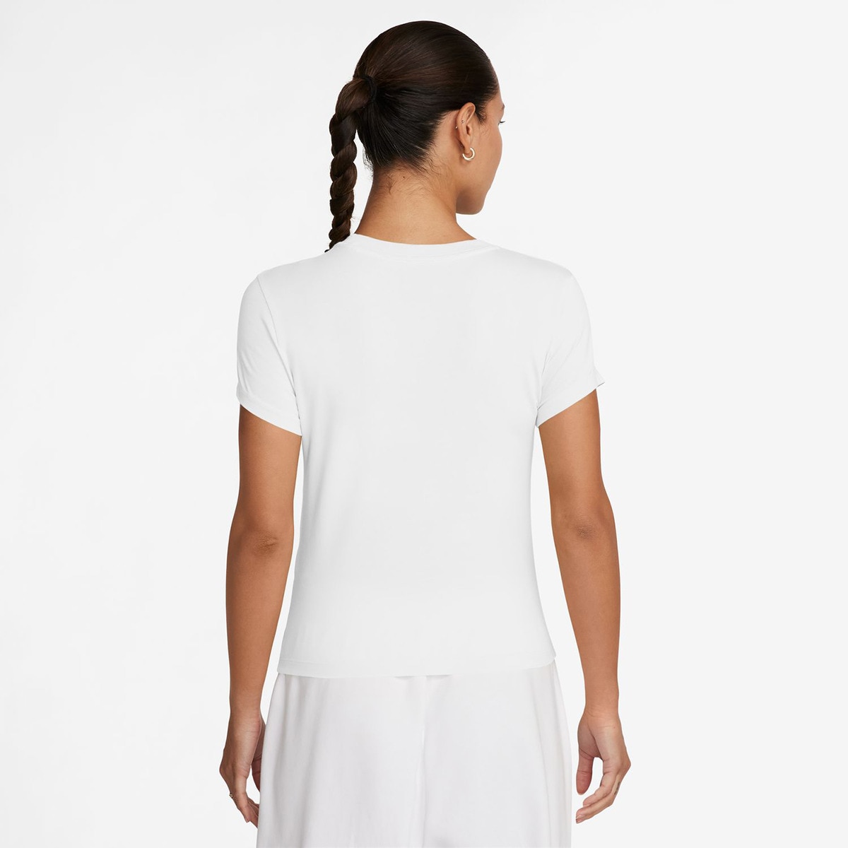 T-shirt de Mulher Sportswear Chill Knit Crop Branco-2