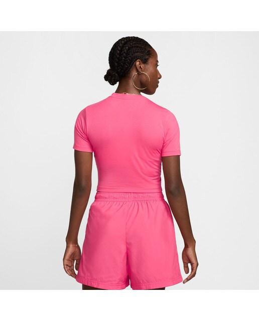 T-shirt de mulher Sportswear Essential Nike Rosa-2