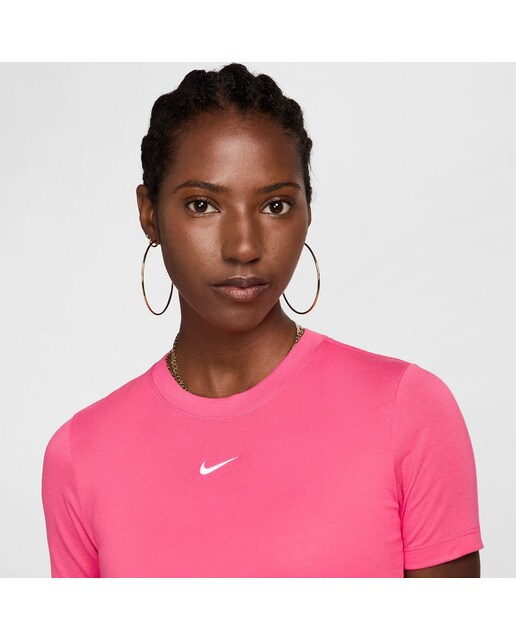 T-shirt de mulher Sportswear Essential Nike Rosa-3