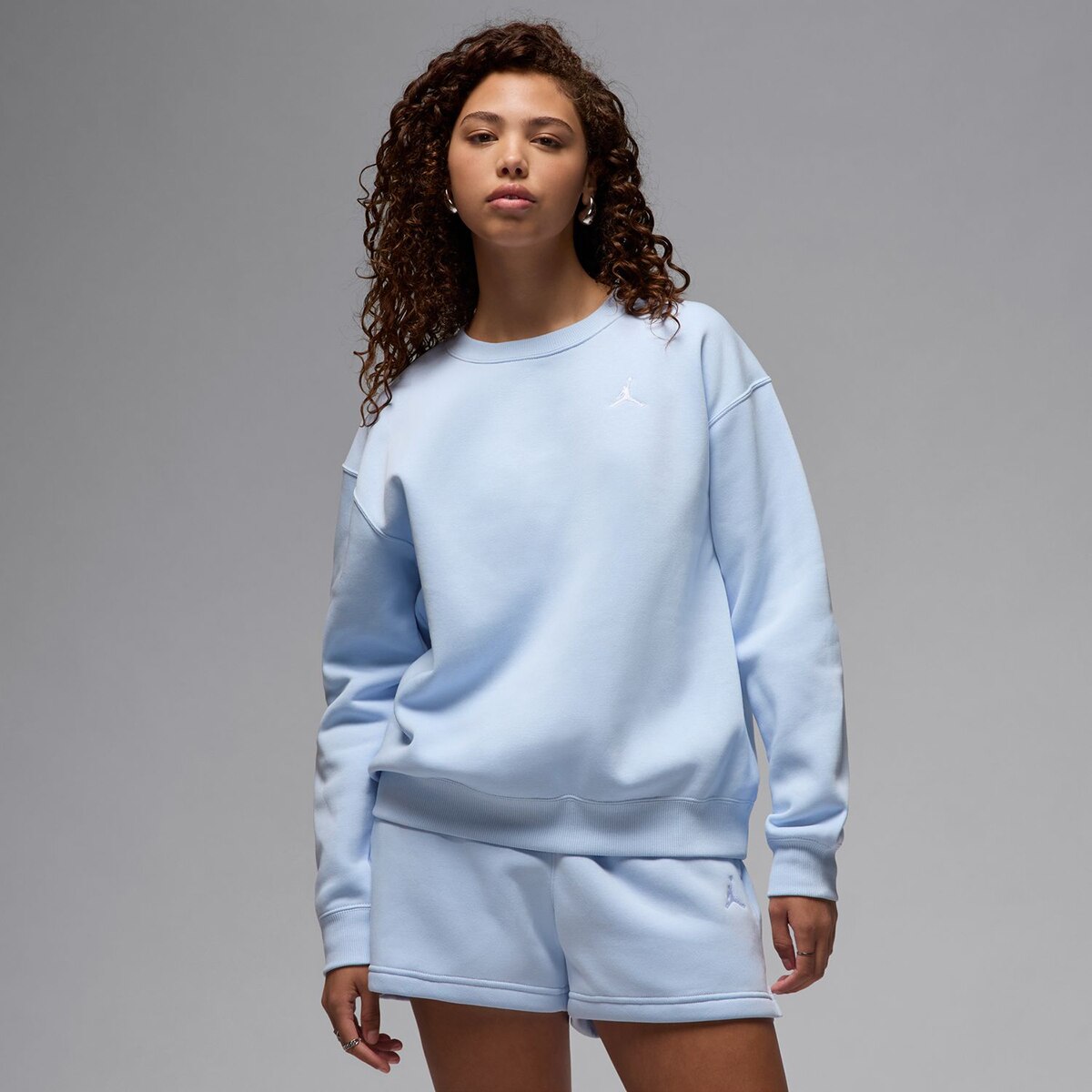 Sweatshirt de Mulher Brooklyn Fleece Crew Azul-1