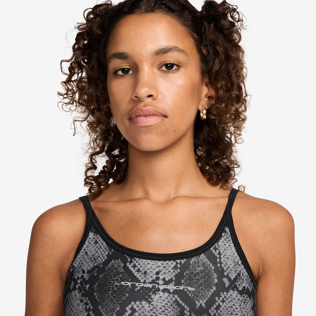 T-shirt de Mulher SPT AOP Crop Tank Preto-3