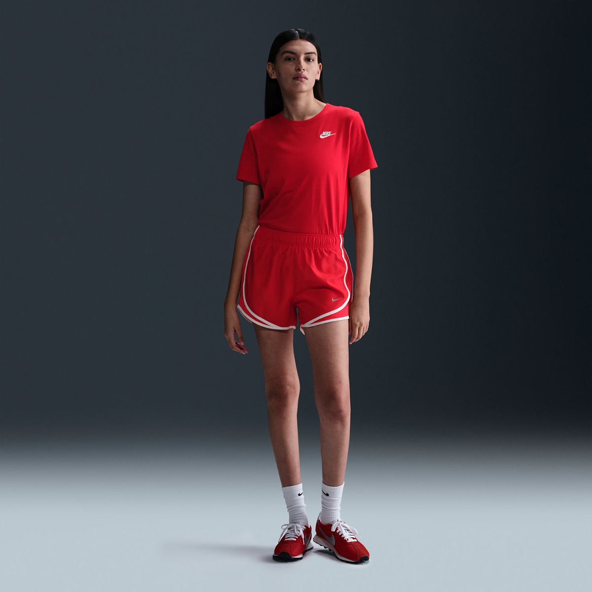 T-shirt de Mulher Sportswear Club Essentials Vermelho-1