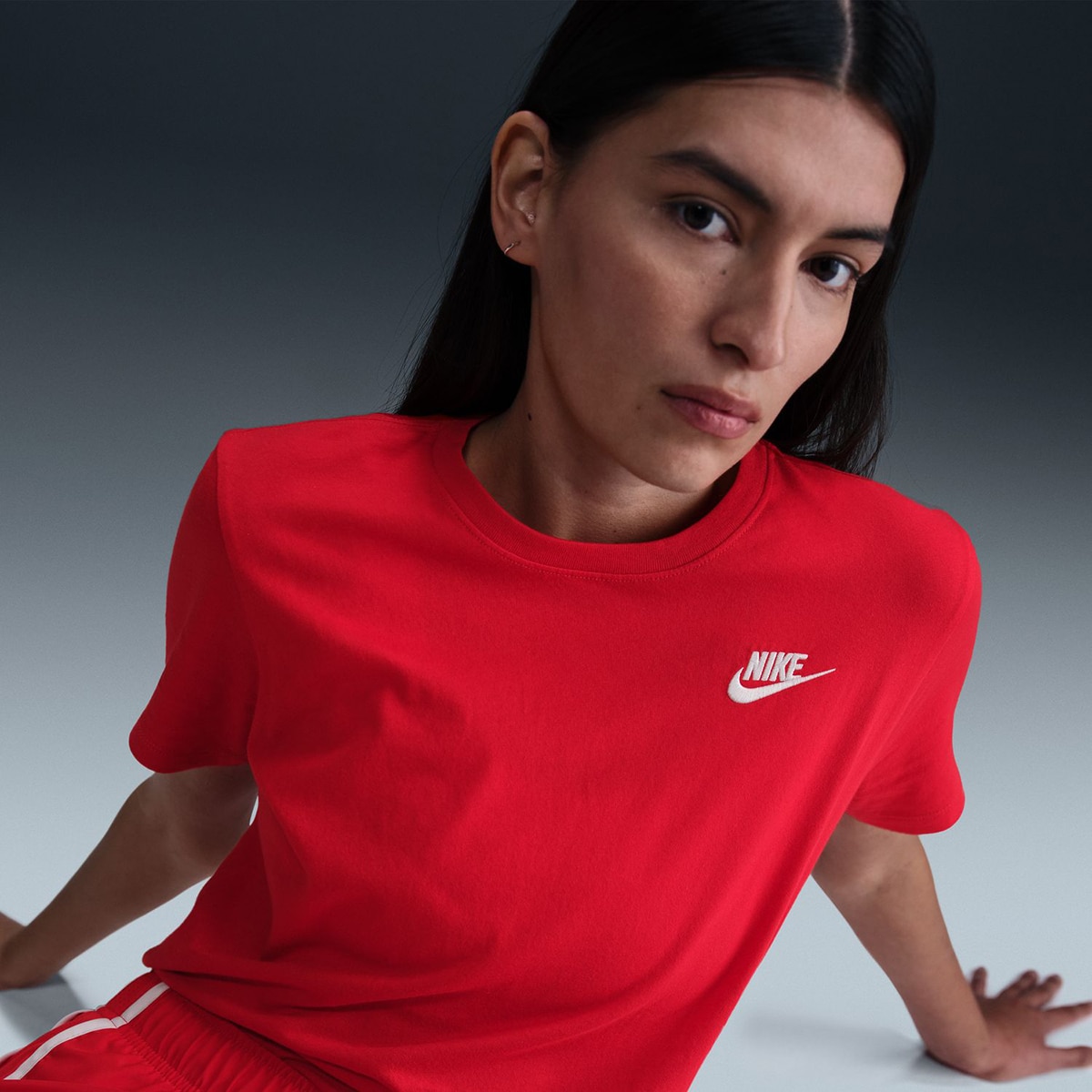 T-shirt de Mulher Sportswear Club Essentials Vermelho-3