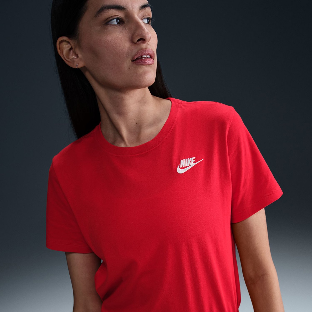 T-shirt de Mulher Sportswear Club Essentials Vermelho-6