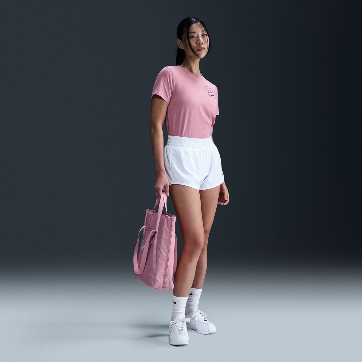 T-shirt de Mulher Sportswear Club Rosa-1