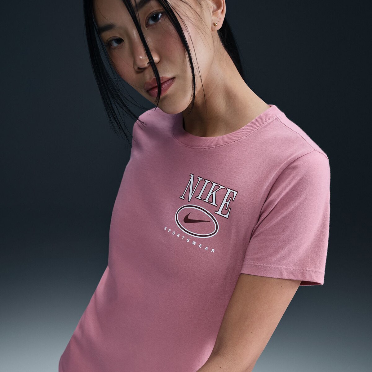 T-shirt de Mulher Sportswear Club Rosa-3