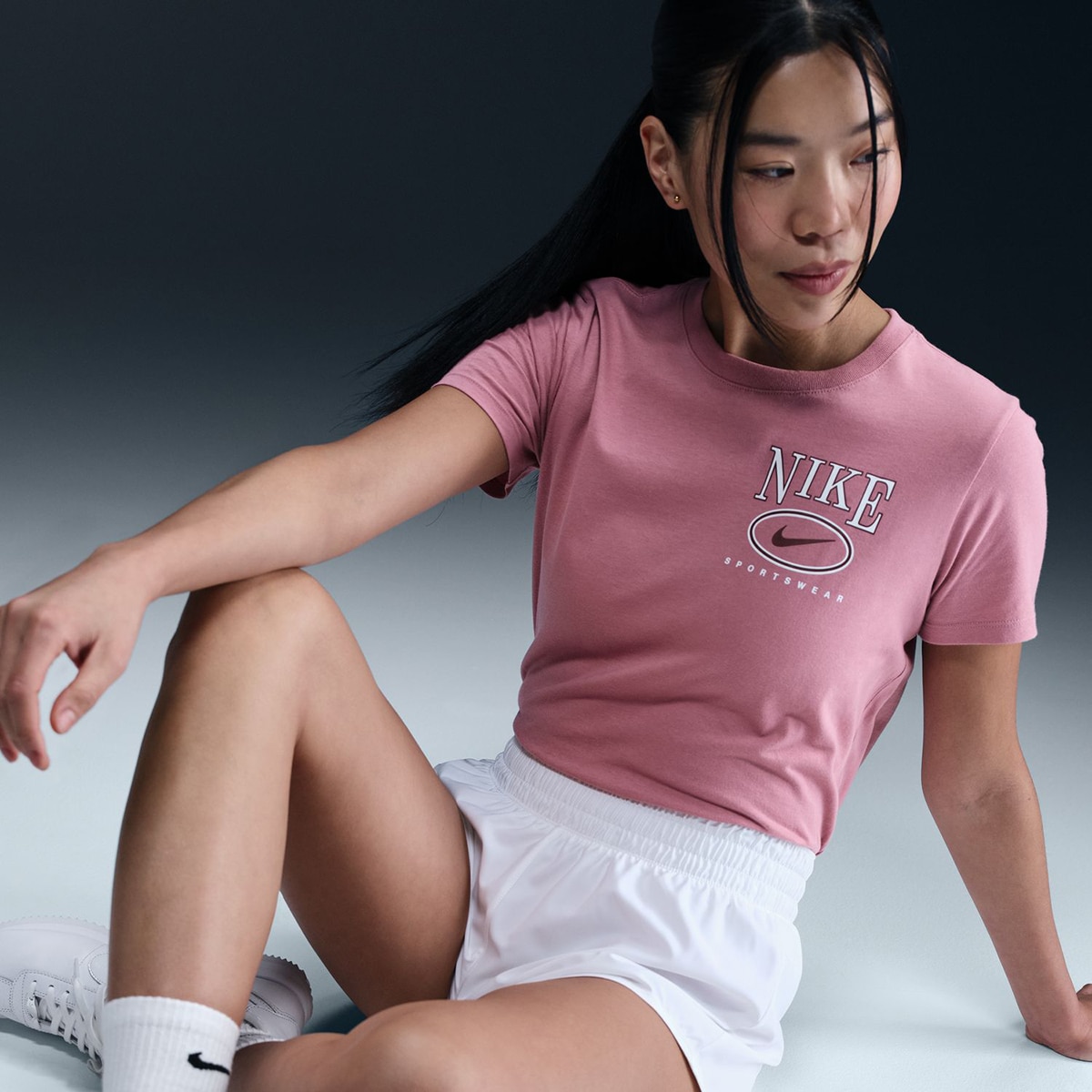 T-shirt de Mulher Sportswear Club Rosa-5