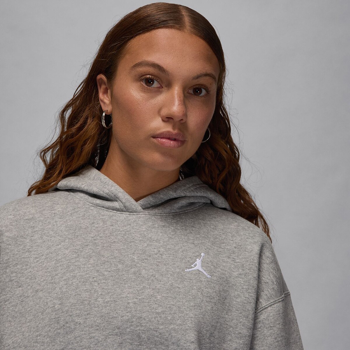 Sweatshirt de Mulher Brooklyn Fleece Cinzento-4