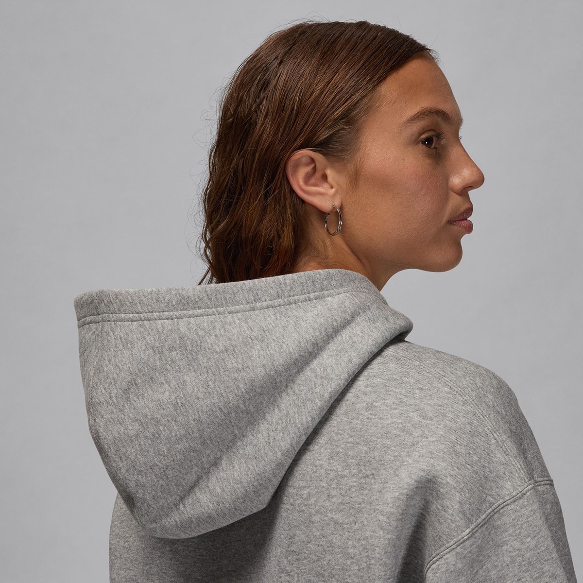 Sweatshirt de Mulher Brooklyn Fleece Cinzento-5