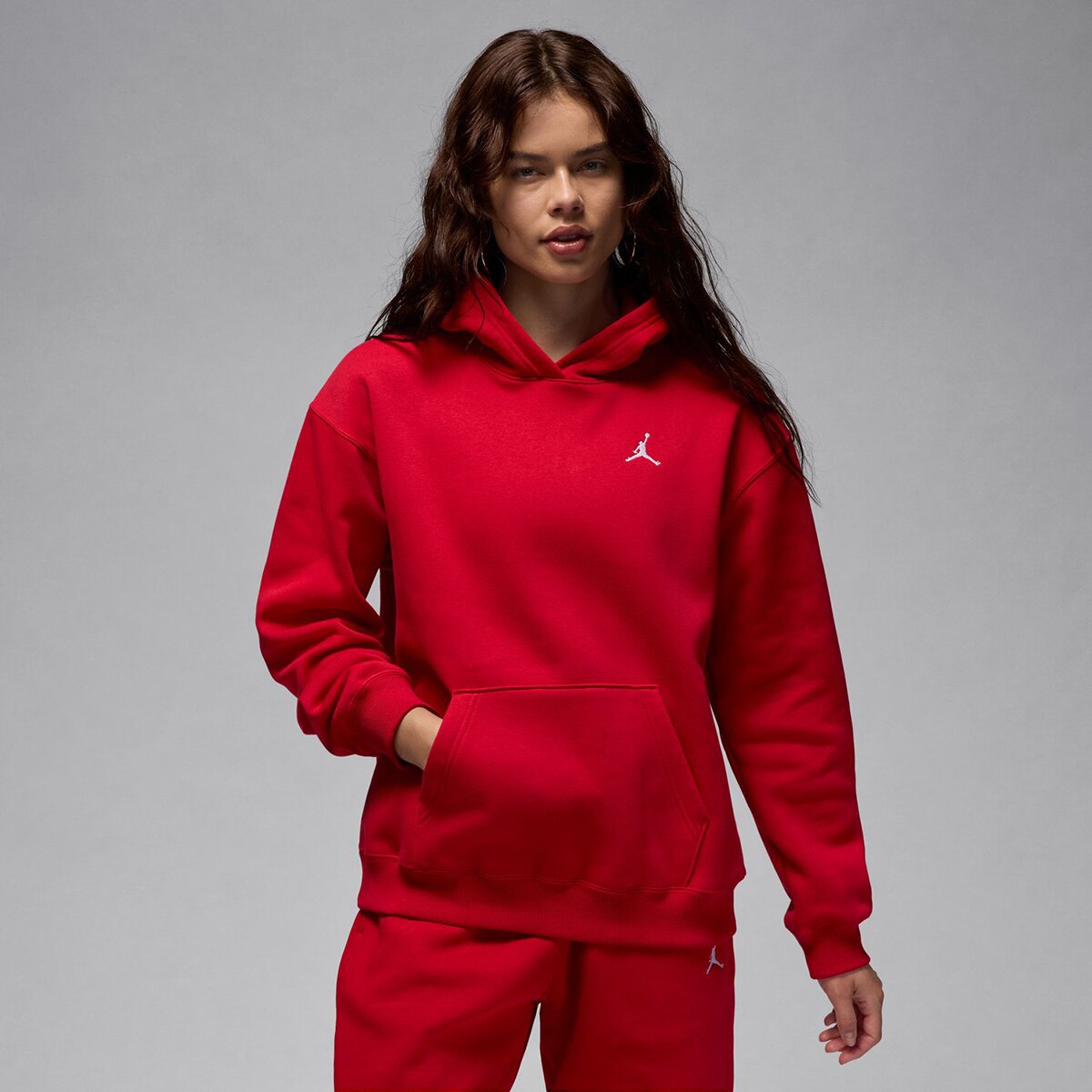 Sweatshirt de Mulher Brooklyn Fleece Vermelho-1
