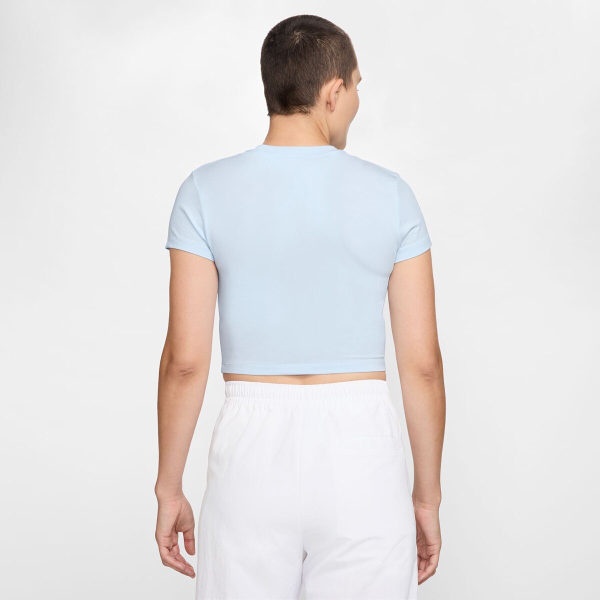 T-shirt de Mulher Chill Knit Crop Azul-2
