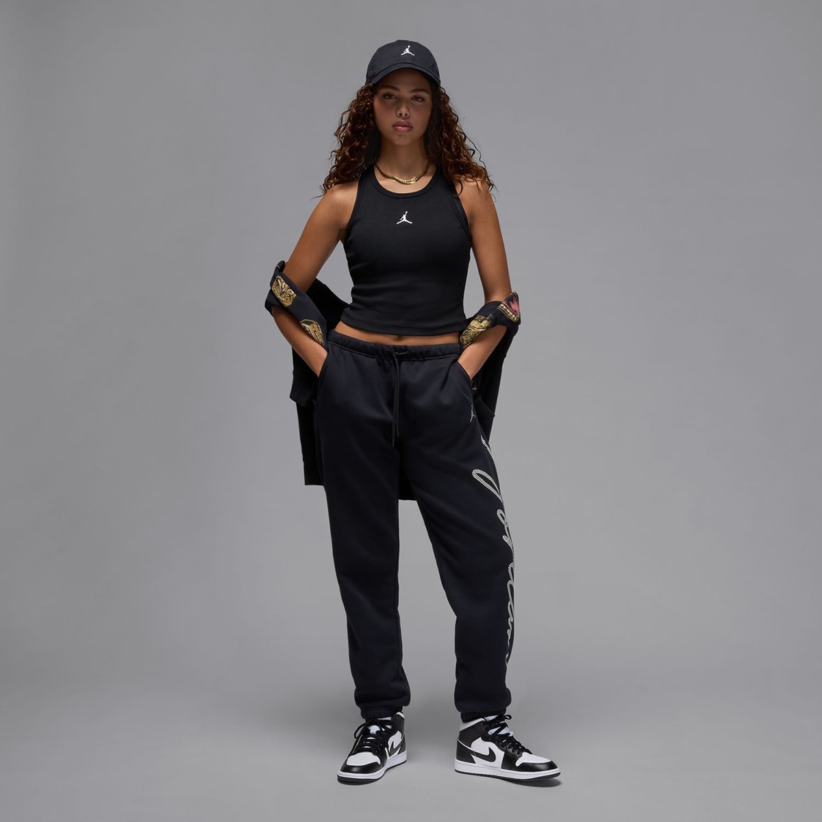 T-shirt de Mulher Essentials Tank Preto-6