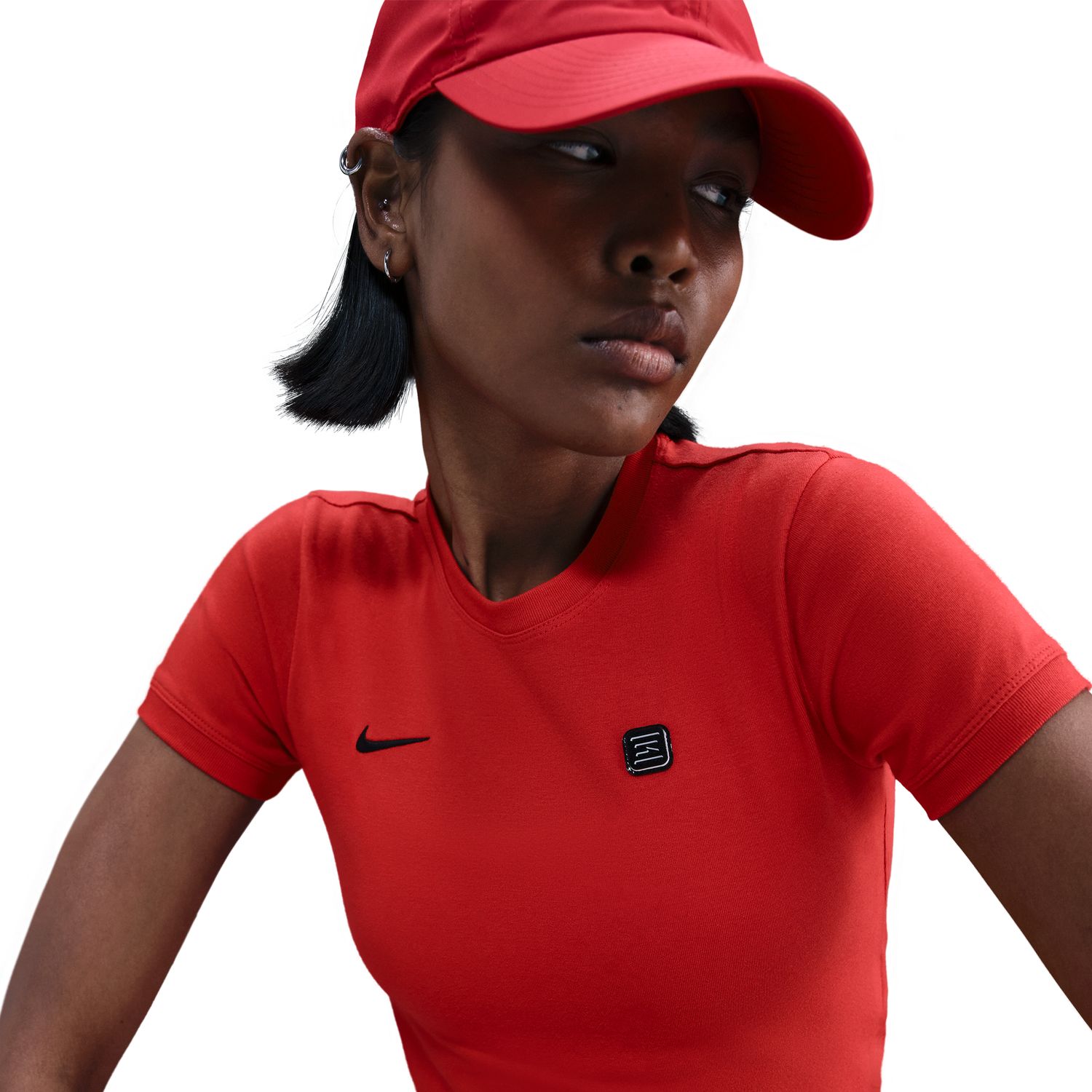 T-shirt de Mulher Sportswear Shox Vermelho-5