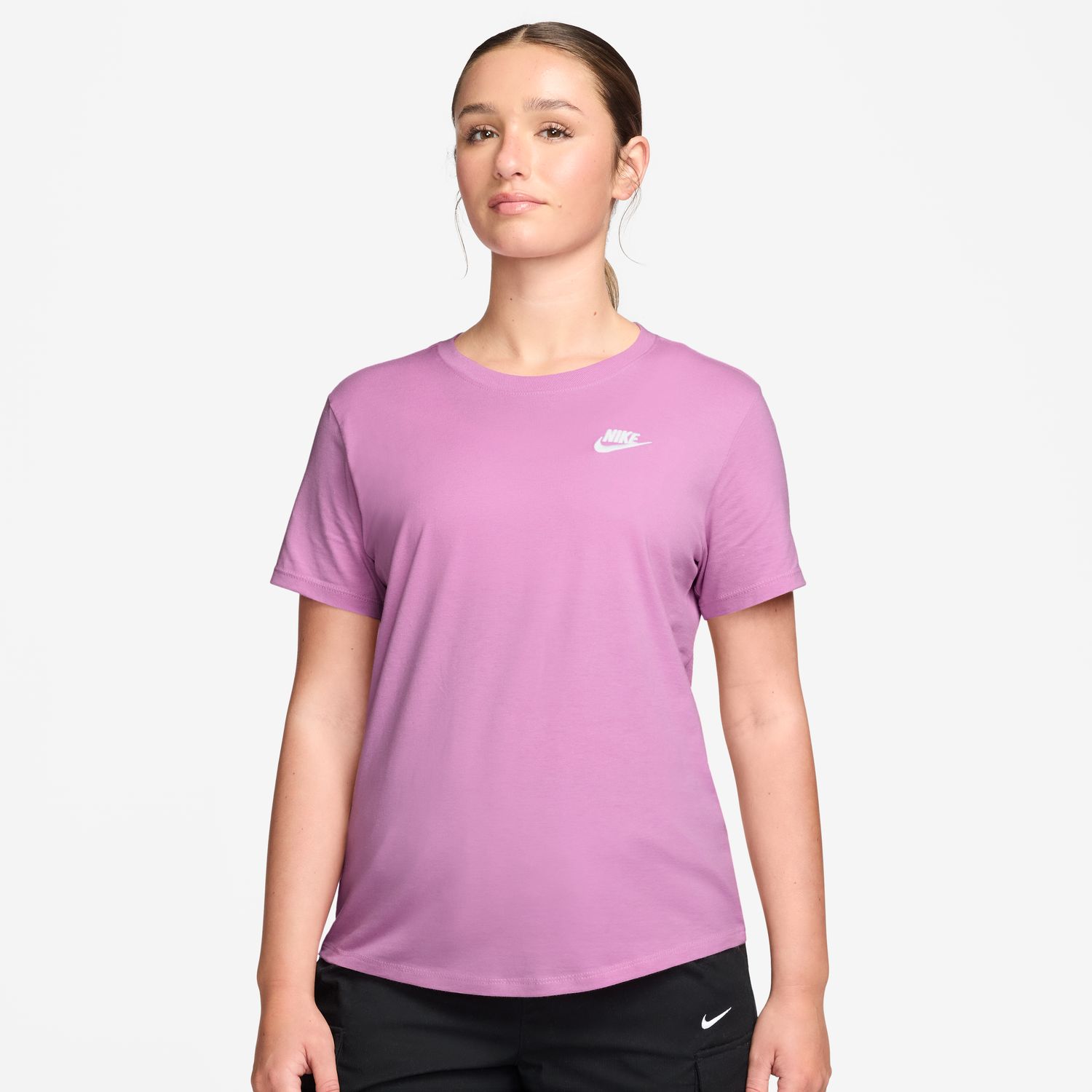 T-shirt de Mulher Sportswear Club Essentials Roxo-3