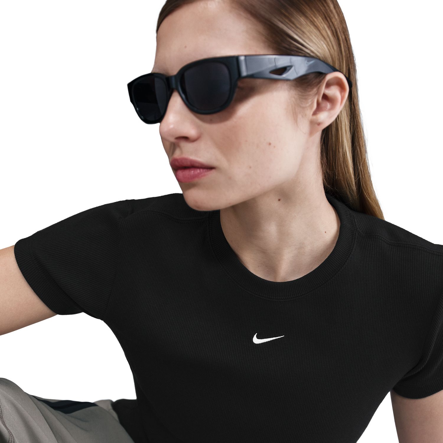 T-shirt de mulher Sportswear Nike Preto-5