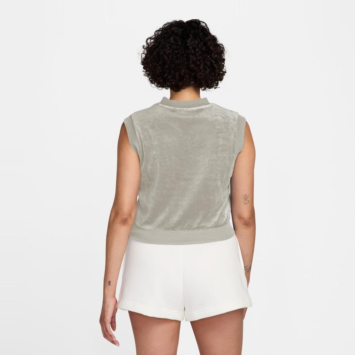 T-shirt de Mulher Sportswear Chill Terry Tank Branco-2