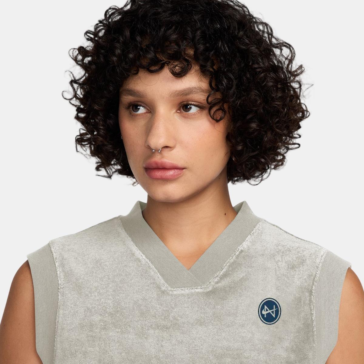 T-shirt de Mulher Sportswear Chill Terry Tank Branco-3