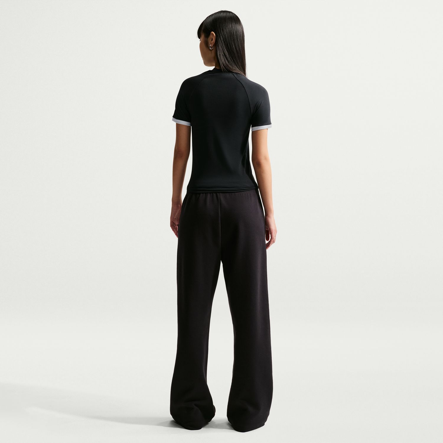 T-shirt de Mulher Fitted Preto-2