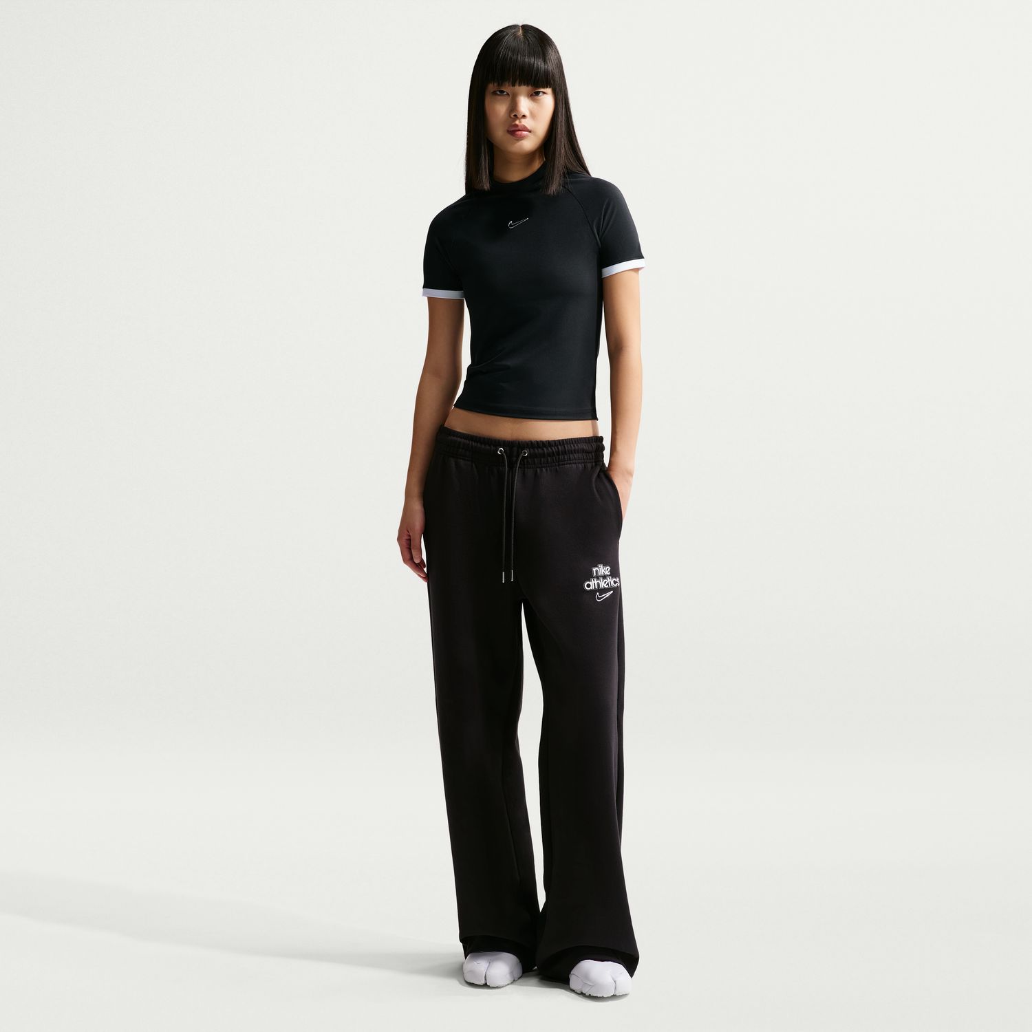 T-shirt de Mulher Fitted Preto-3