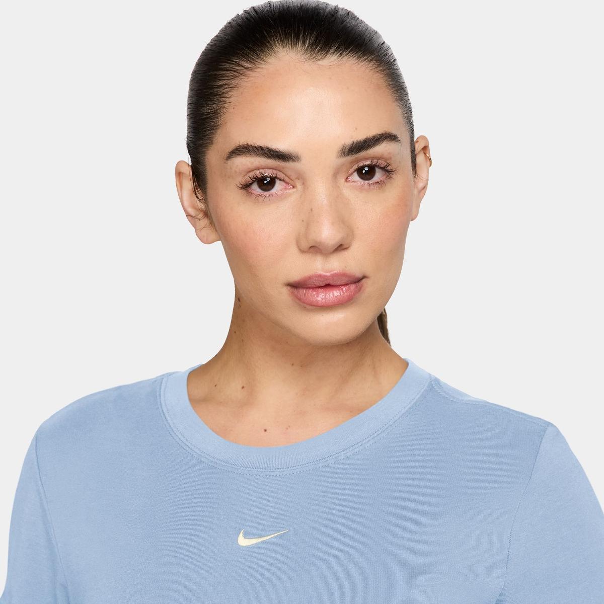 T-shirt de Mulher Sportswear Chill Knit Crop Azul-3