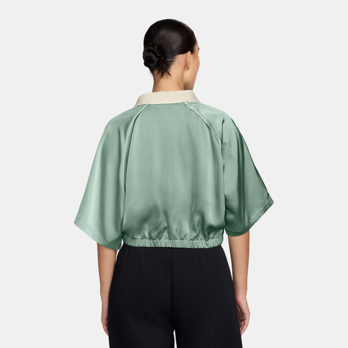 T-shirt Casual de Mulher W NSW Offln Wvn Stn SS Top Preto-2