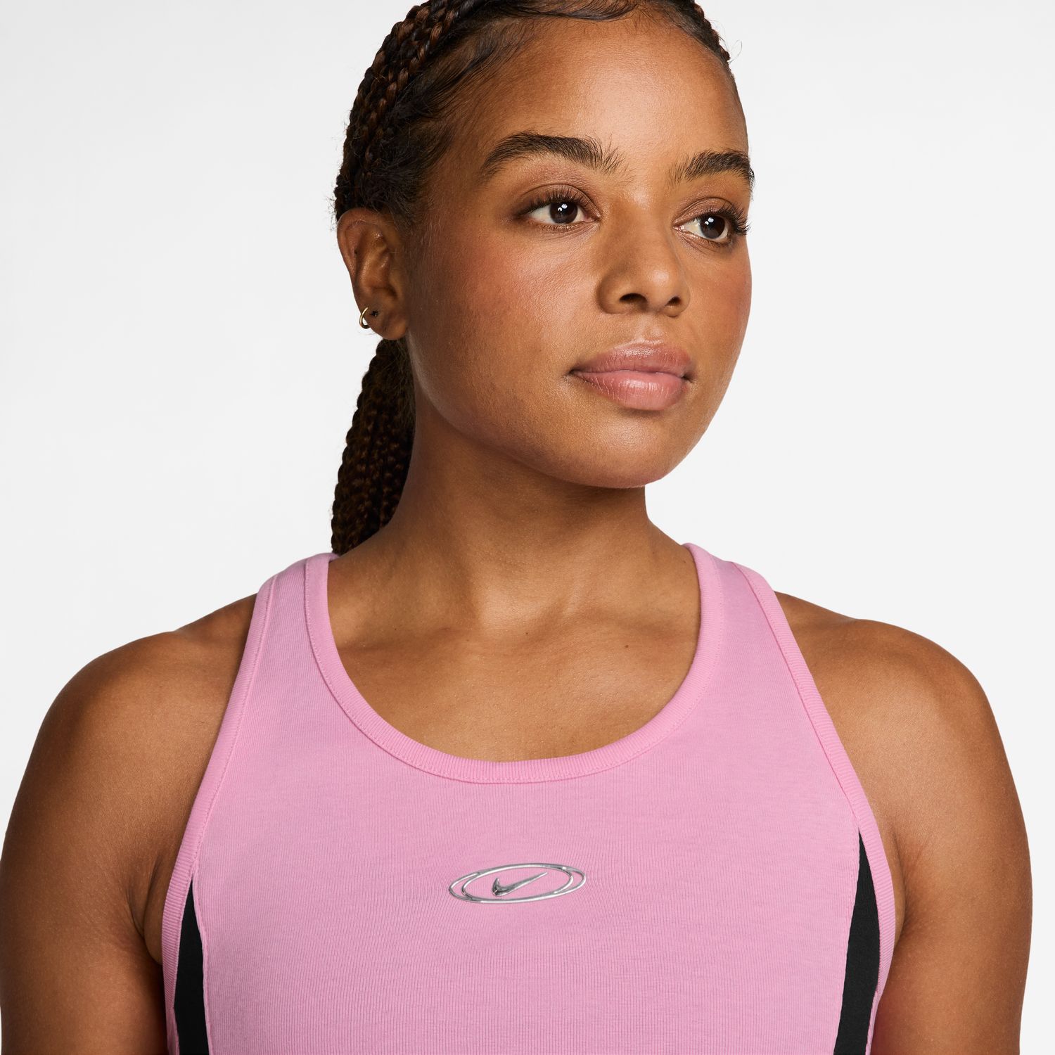 T-shirt de Mulher W Nk Street GX Crop Tank Vermelho-3