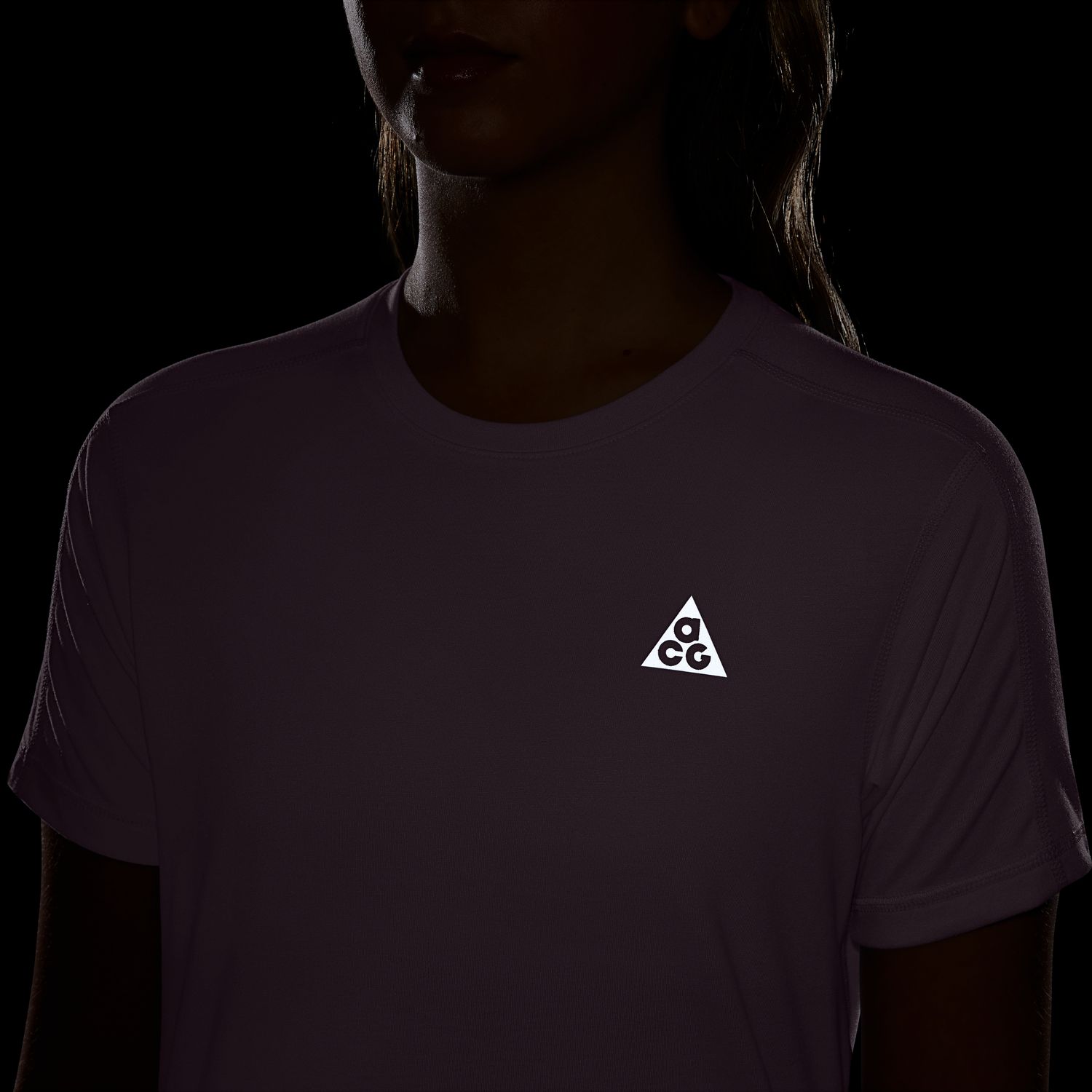 Camiseta de mujer W ACG Trail DF SS Top Nike - Morado Morado-4