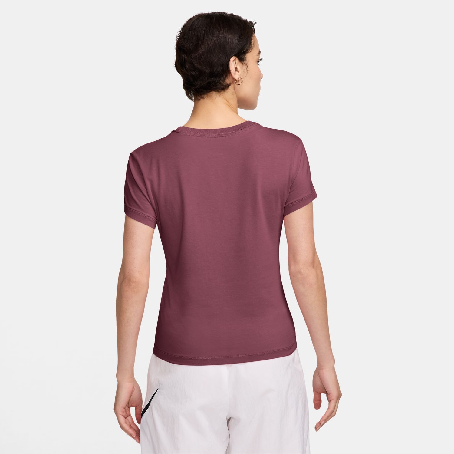 Camiseta de mujer W Nsw Nk Chll Knt Md Crp Nike - Rosa Rosa-2