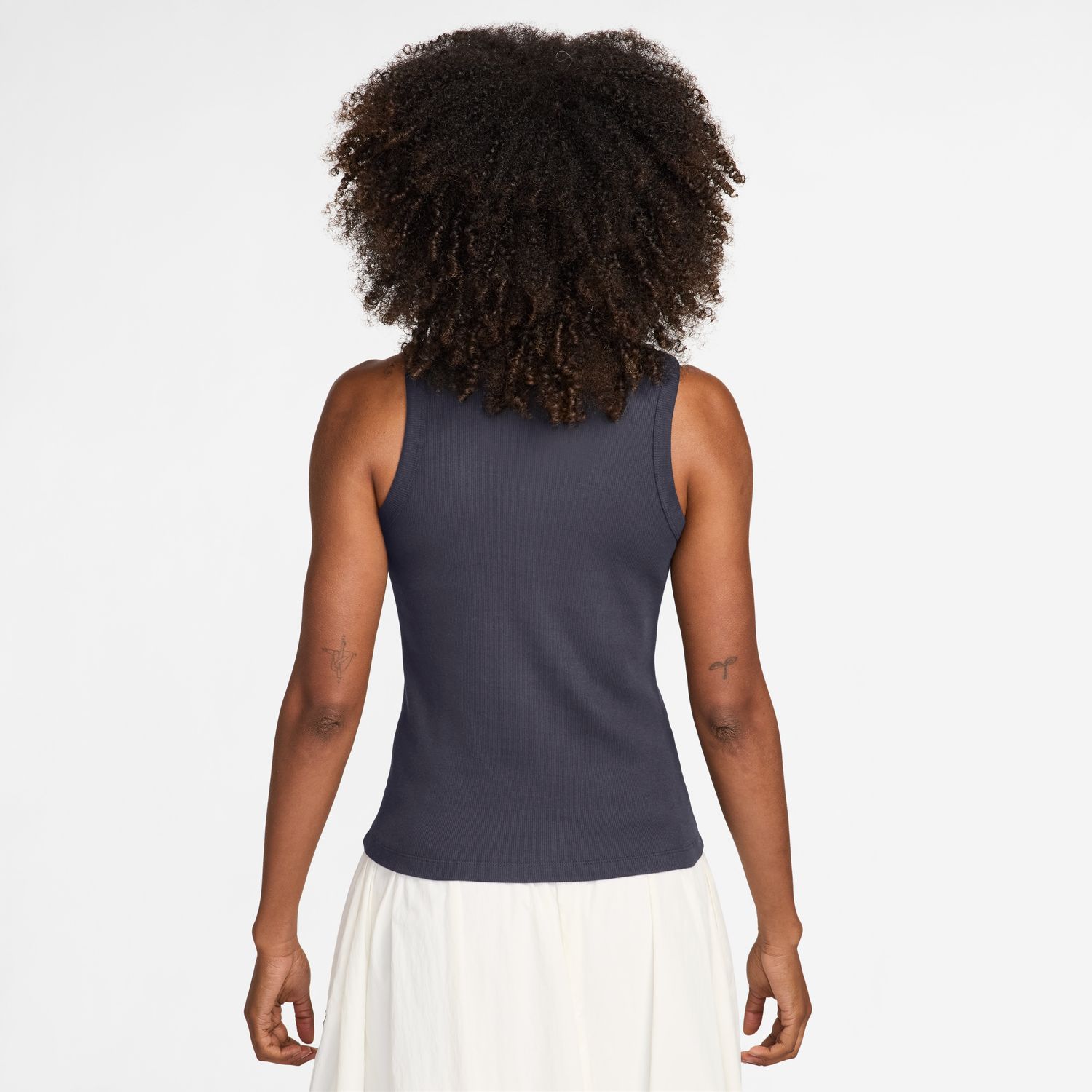 T-shirt de Mulher W Nsw Rib Tight Tank Cinzento-2