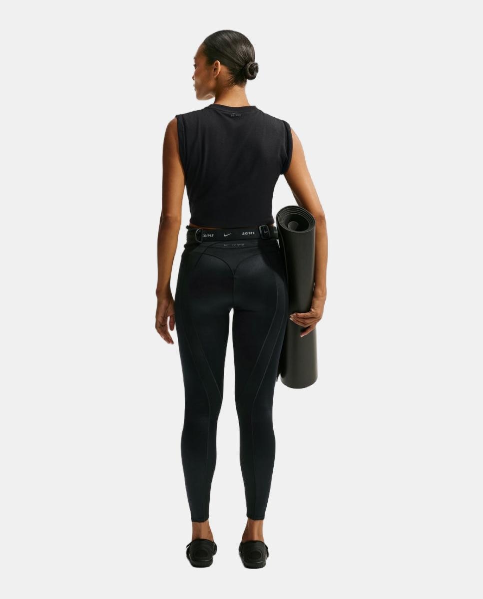 Camiseta de mujer Performance Cotton Blend Tnk NikeSKIMS - Negro Negro-2