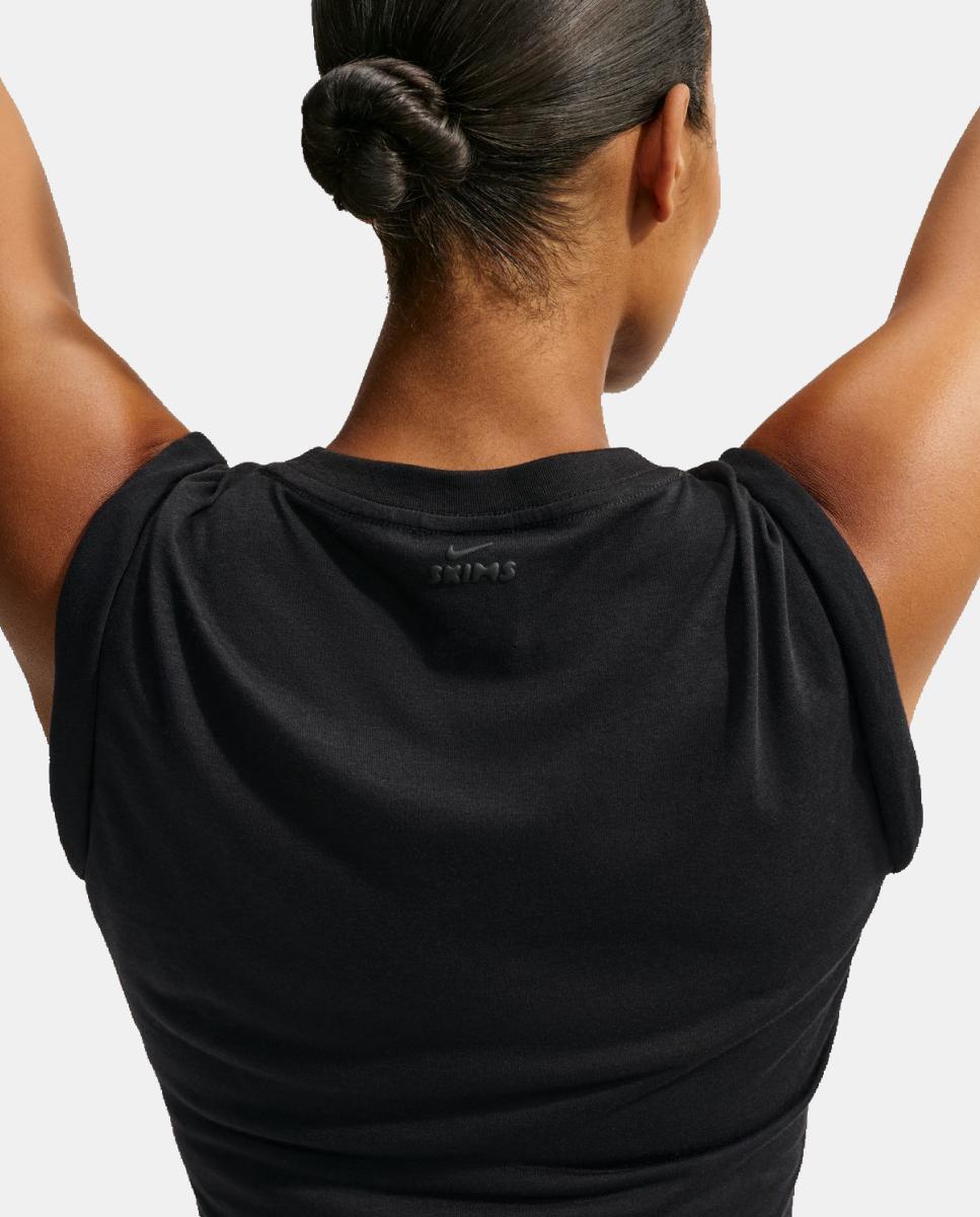 Camiseta de mujer Performance Cotton Blend Tnk NikeSKIMS - Negro Negro-4