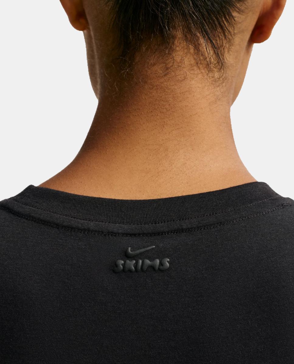 Camiseta de mujer Performance Cotton Blend Tnk NikeSKIMS - Negro Negro-6