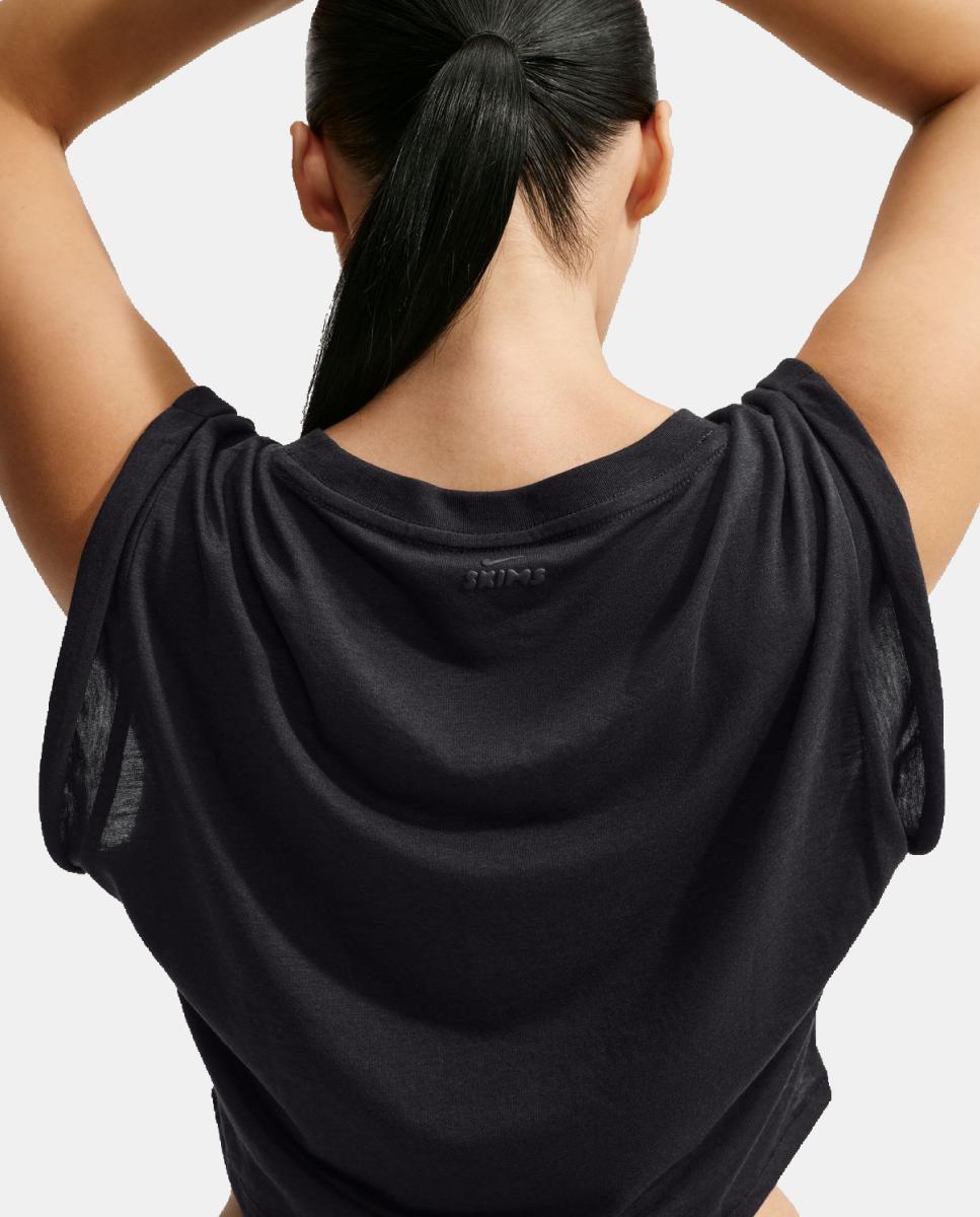 Camiseta de mujer Performance Cotton Blend Tnk NikeSKIMS - Negro Negro-8