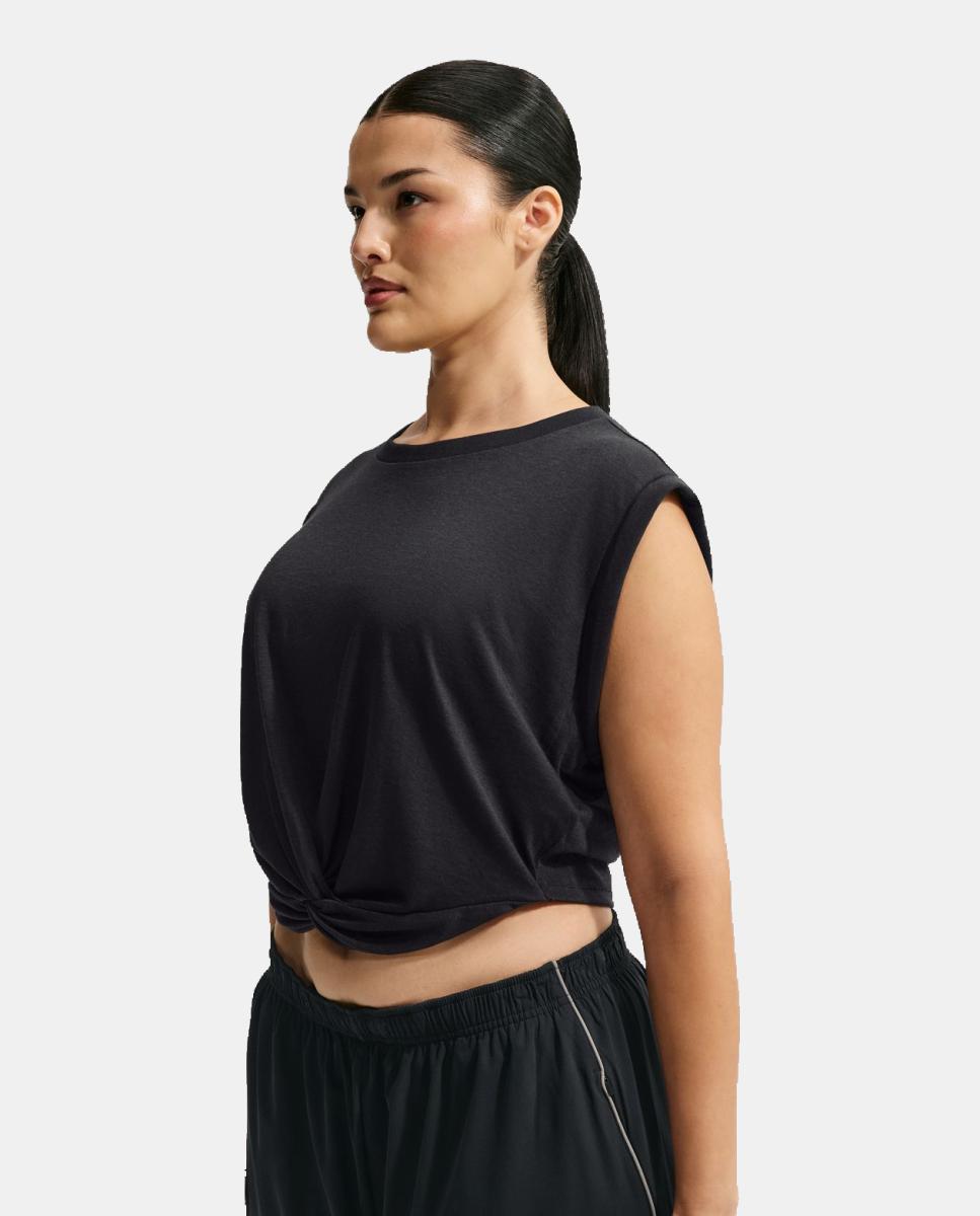 Camiseta de mujer Performance Cotton Blend Tnk NikeSKIMS - Negro Negro-9