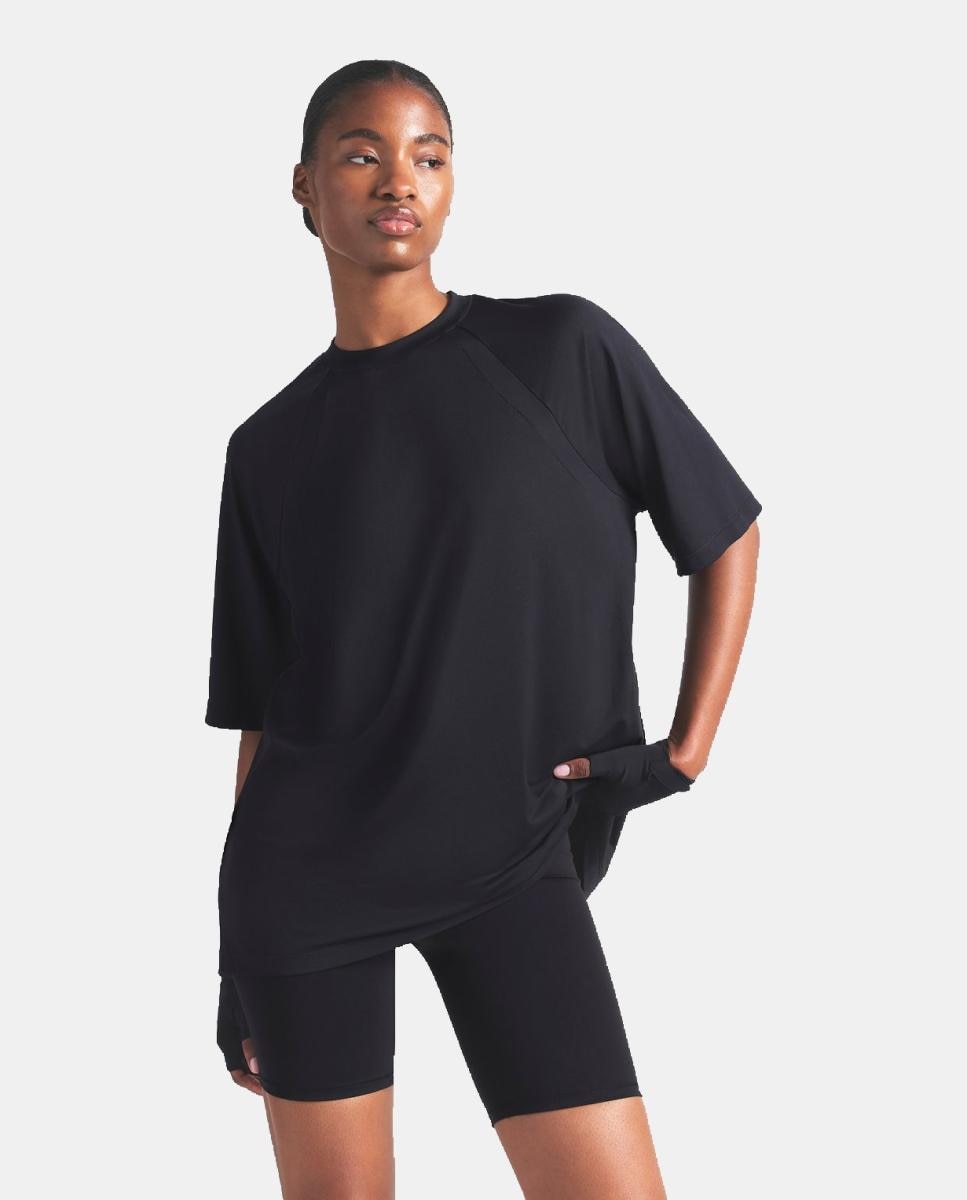 Camiseta de mujer Airy NikeSKIMS - Negro Negro-2