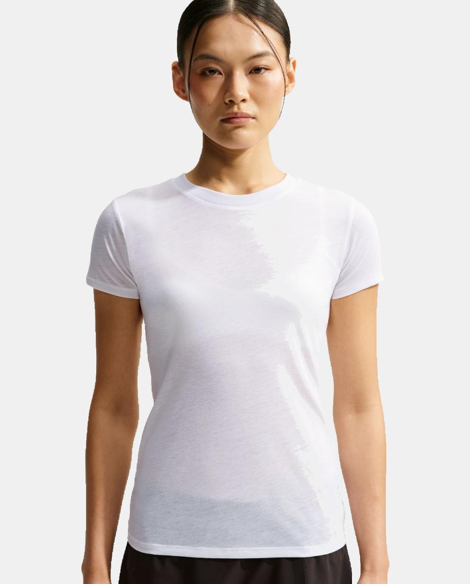 Imagen 3 de Camiseta de mujer Performance Cotton Blend NikeSKIMS - Blanco Blanco
