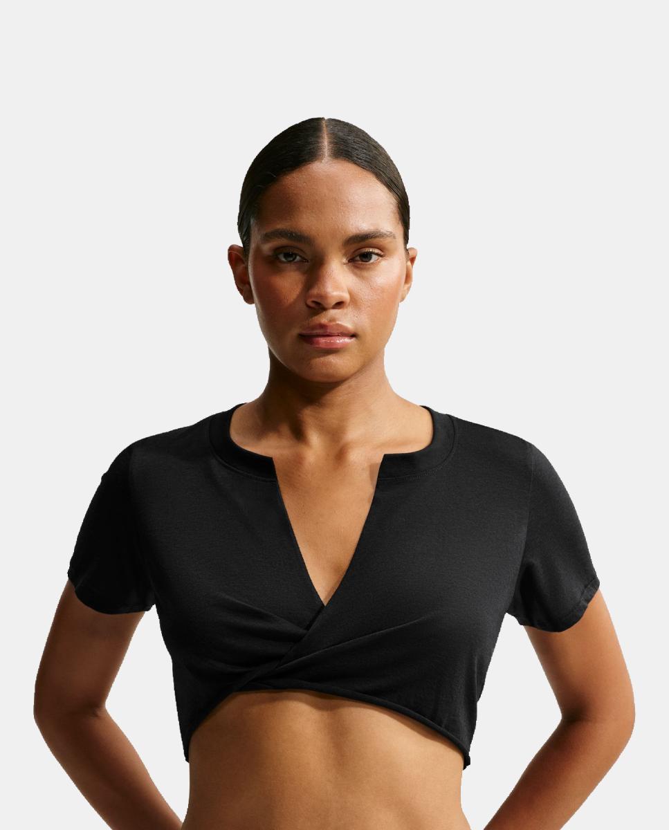 Camiseta de mujer Performance Cotton Blend NikeSKIMS - Negro Negro-3