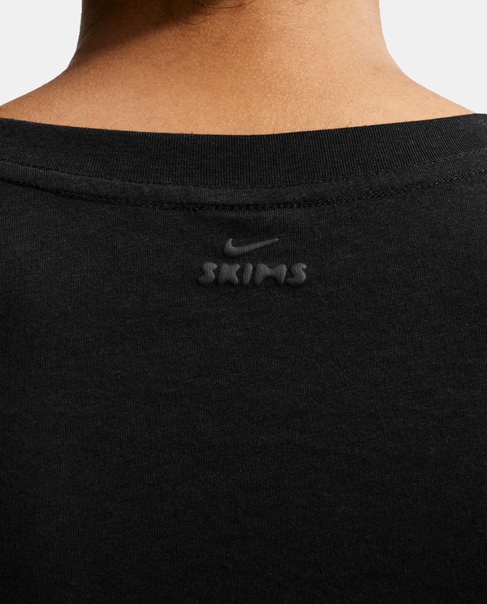 Camiseta de mujer Performance Cotton Blend NikeSKIMS - Negro Negro-6