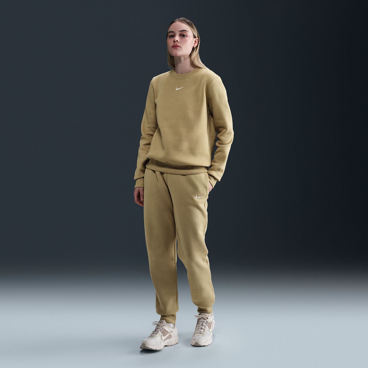 Sweatshirt de Mulher Sportswear Phoenix Fleece Bege-1