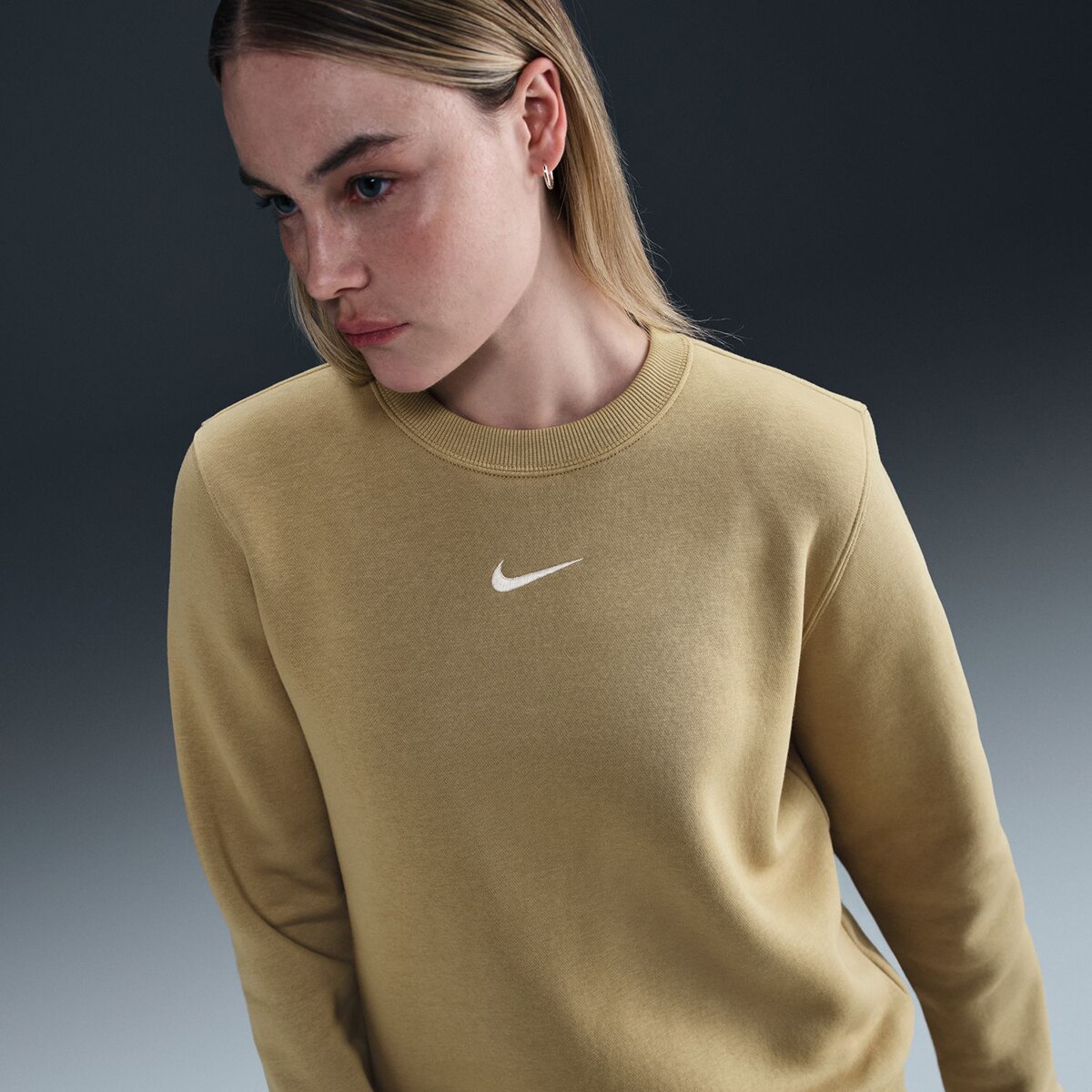 Sweatshirt de Mulher Sportswear Phoenix Fleece Bege-4