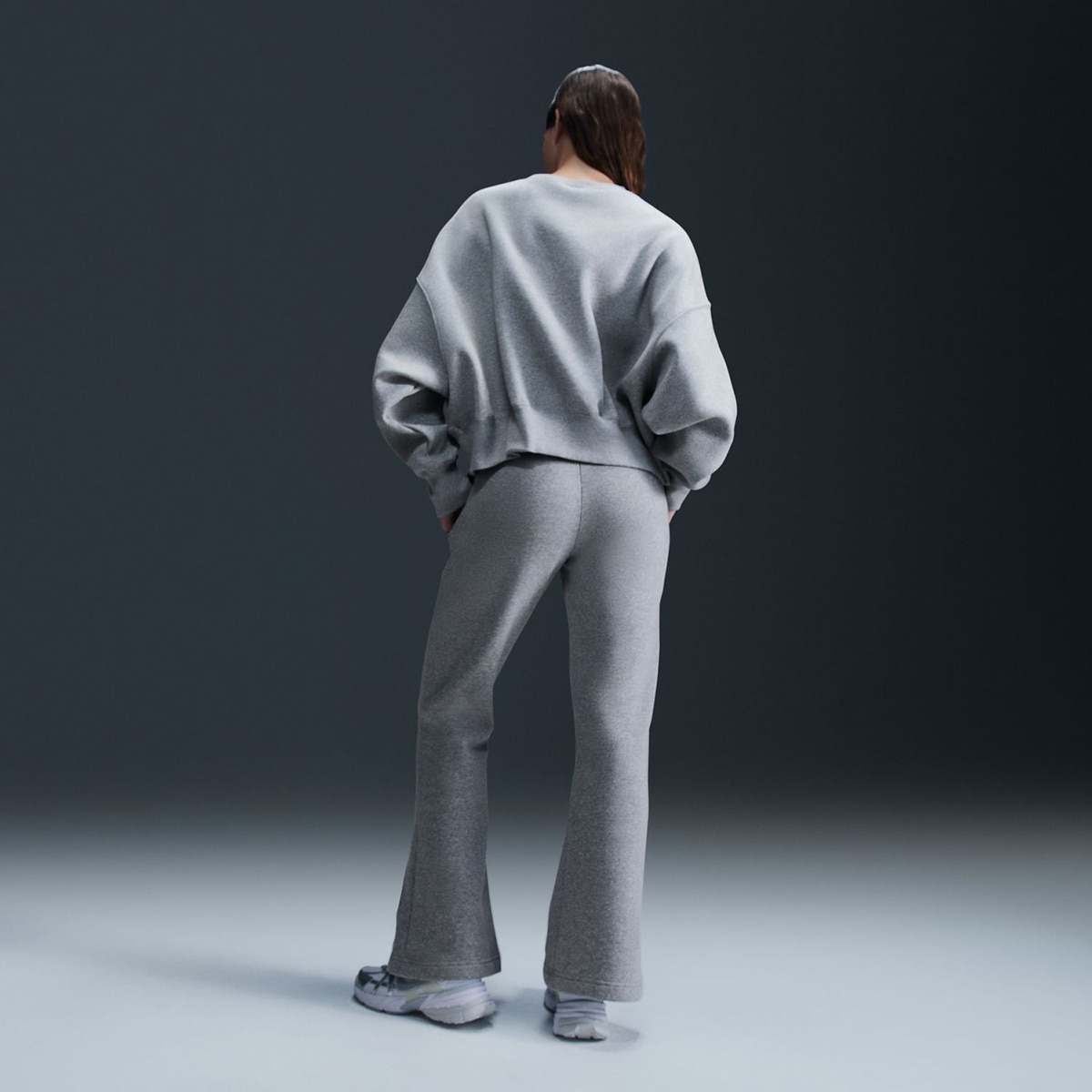 Sweatshirt de Mulher Sportswear Phoenix Fleece Cinzento-2