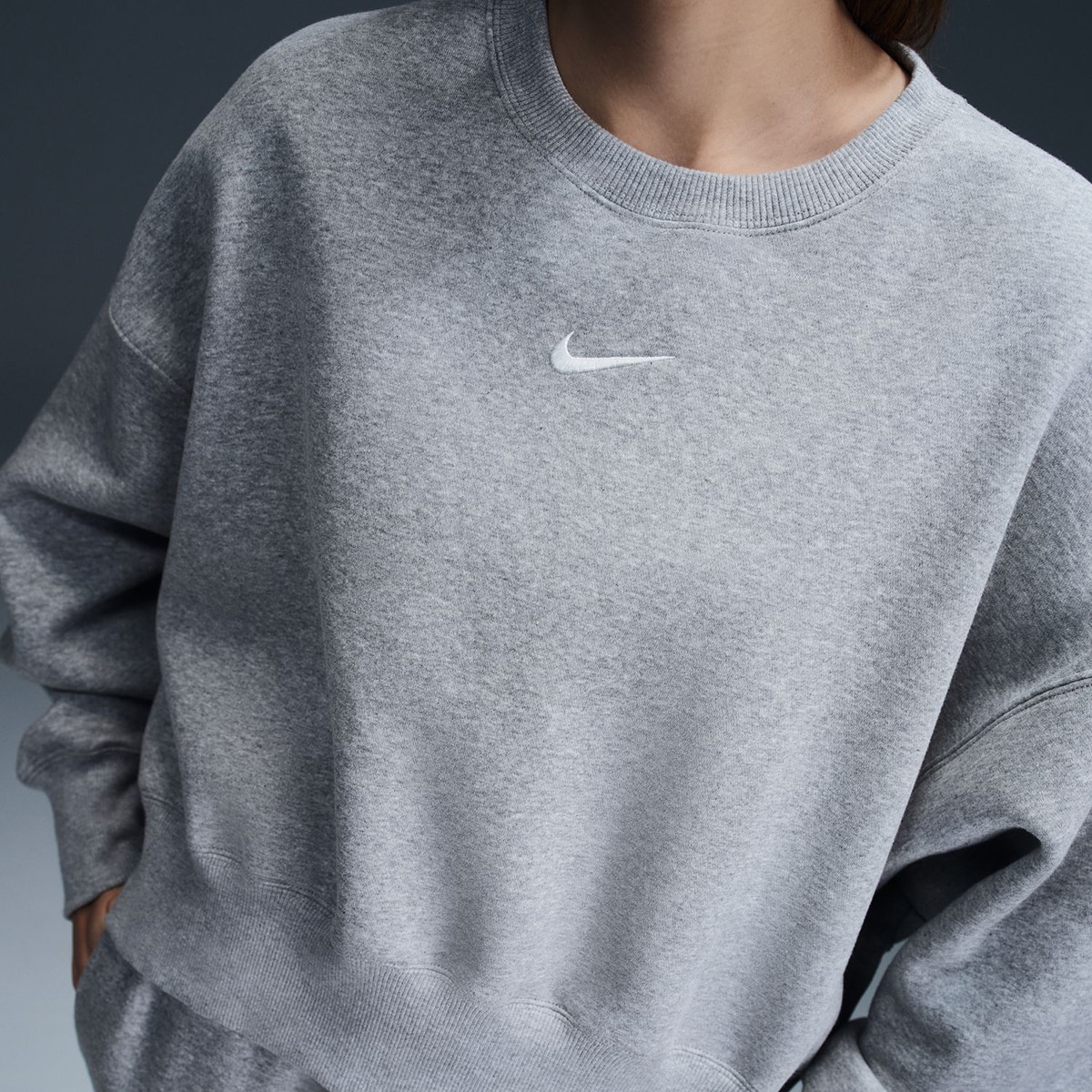 Sweatshirt de Mulher Sportswear Phoenix Fleece Cinzento-4
