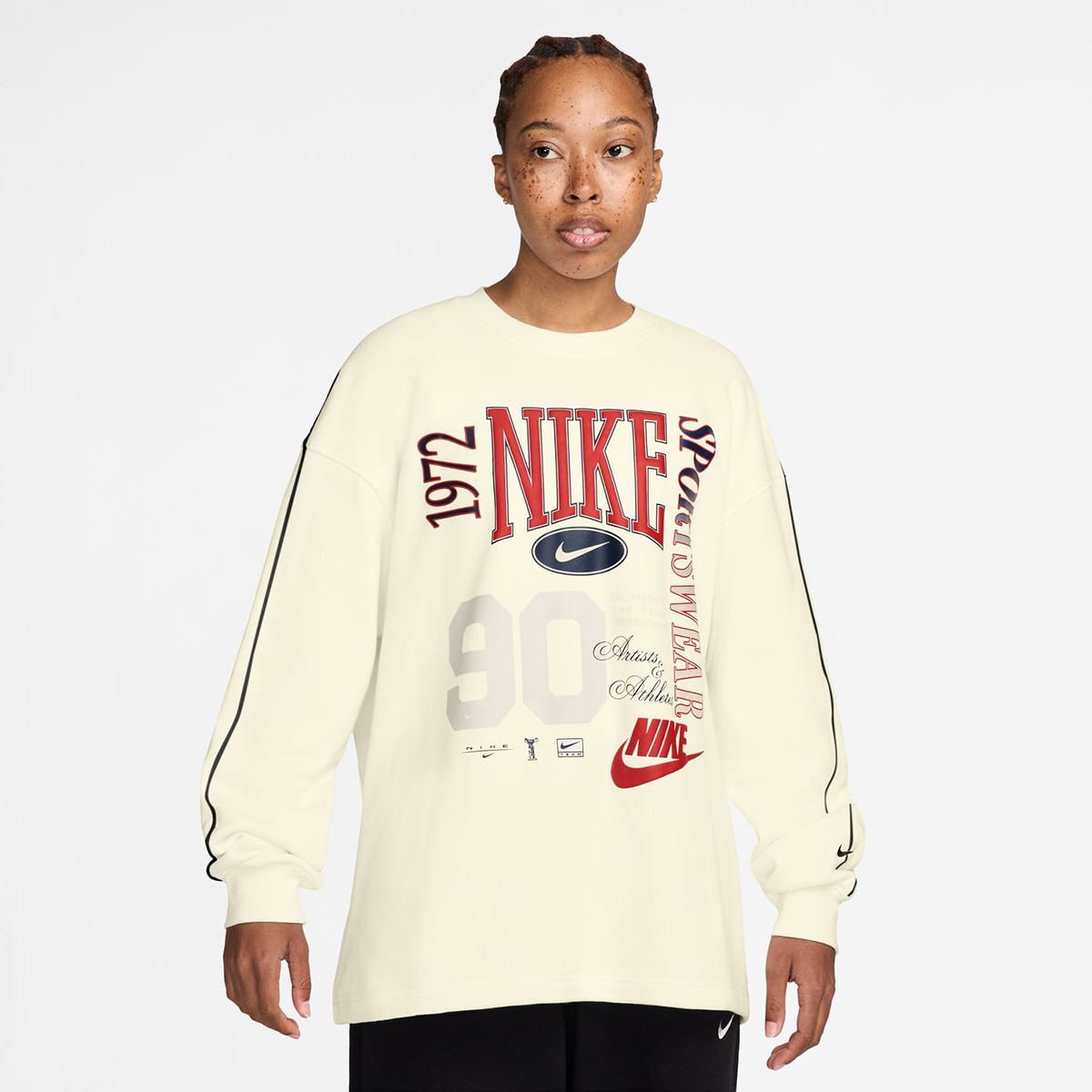 Sudadera de mujer Sportswear Street Nike - Crudo Crudo-1